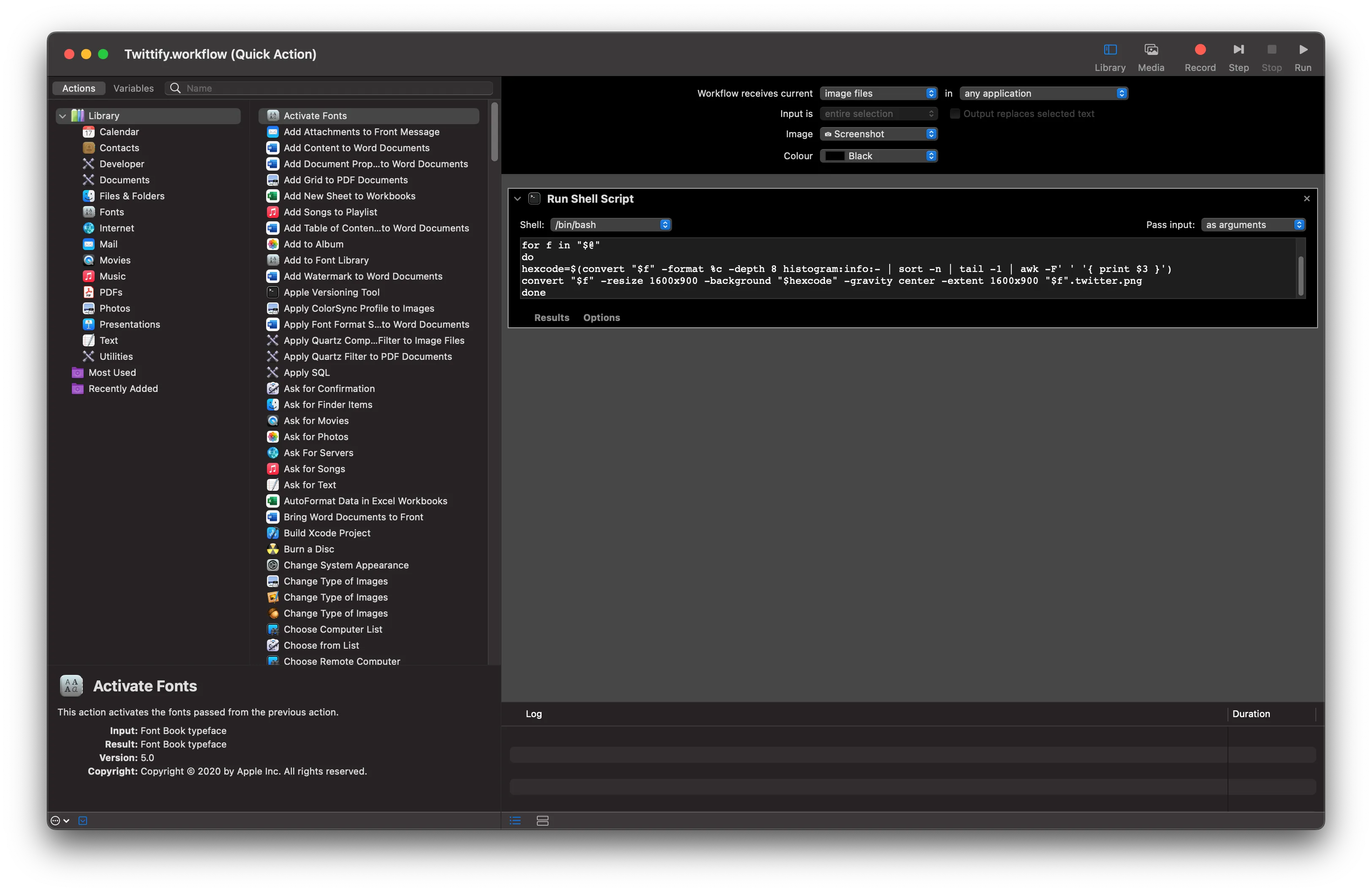 Finished Workflow